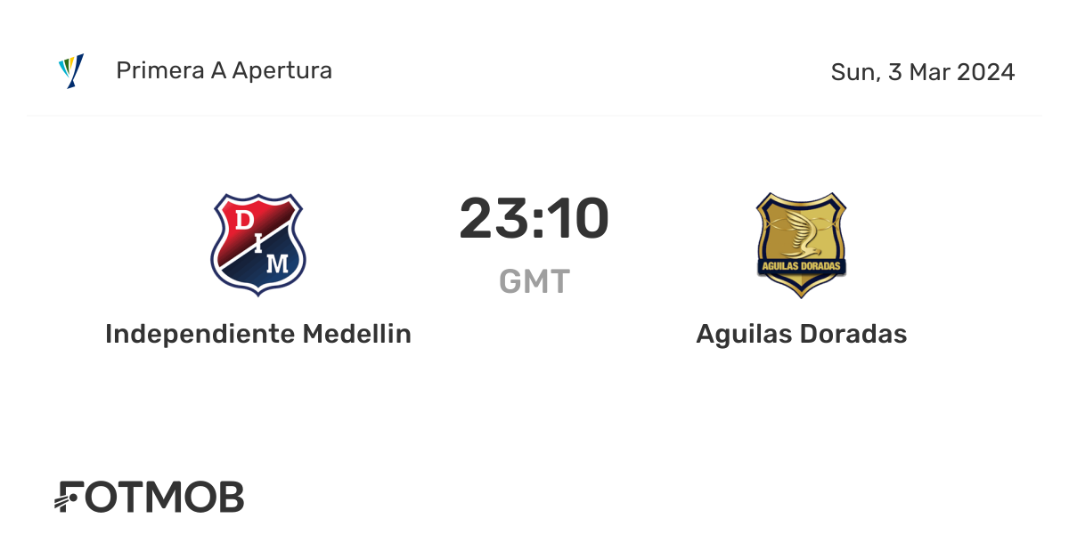 Independiente Medellin vs Rionegro Aguilas - marcador en vivo ...