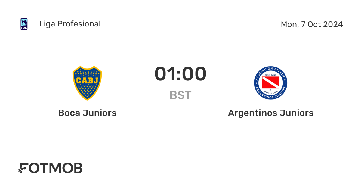 Boca Juniors vs Argentinos Juniors - live score, predicted lineups and