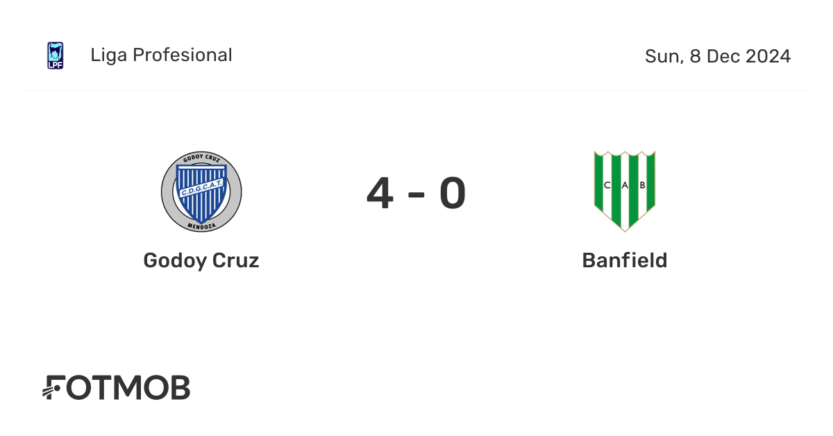 Godoy Cruz vs Banfield - marcador en vivo, alineaciones previstas y ...