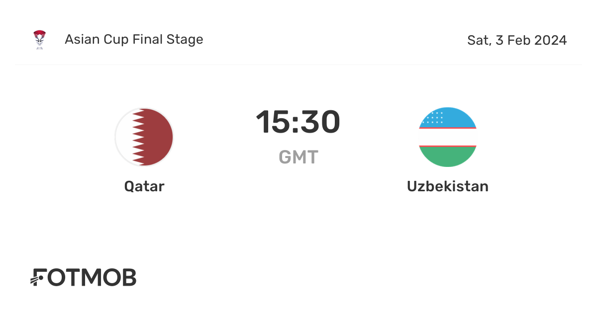 Qatar vs Uzbekistan live score, predicted lineups and H2H stats
