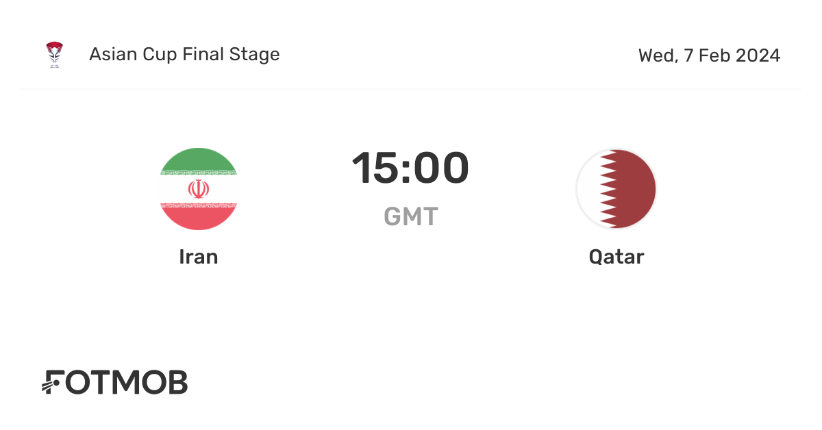 Iran vs Qatar live score, predicted lineups and H2H stats