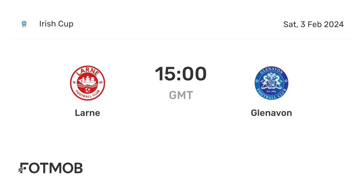 Larne vs Glenavon live score, predicted lineups and H2H stats