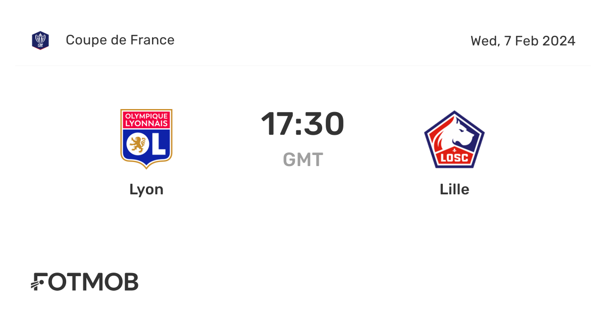Lyon mot Lille live resultater, forventede lagoppstillinger og H2H