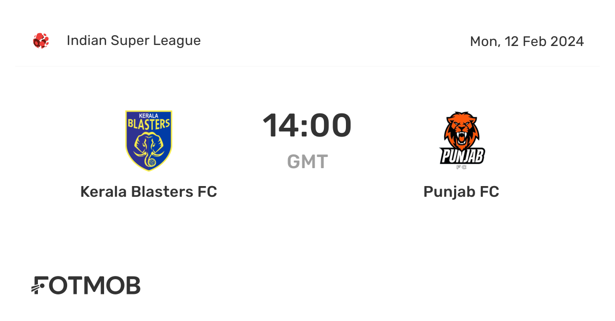 Kerala Blasters FC vs Punjab FC live score, predicted lineups and H2H
