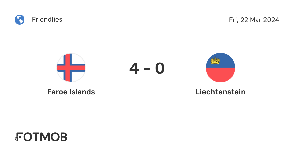 Faroe Islands vs Liechtenstein - live score, predicted lineups and H2H ...