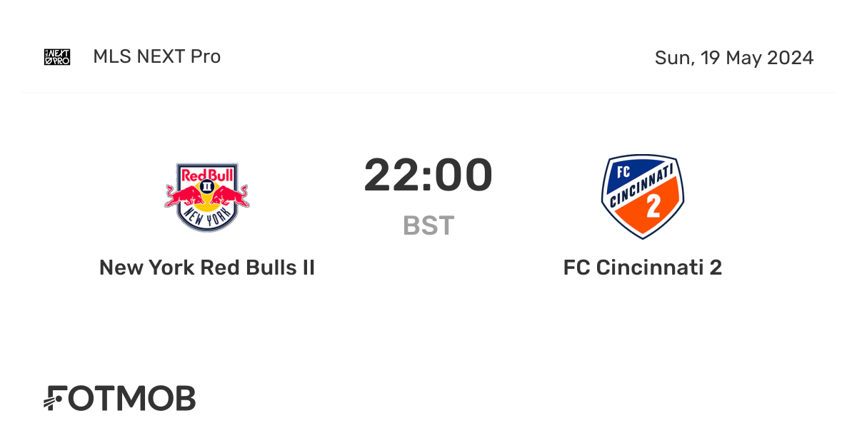 New York Red Bulls II vs FC Cincinnati 2 live score, predicted