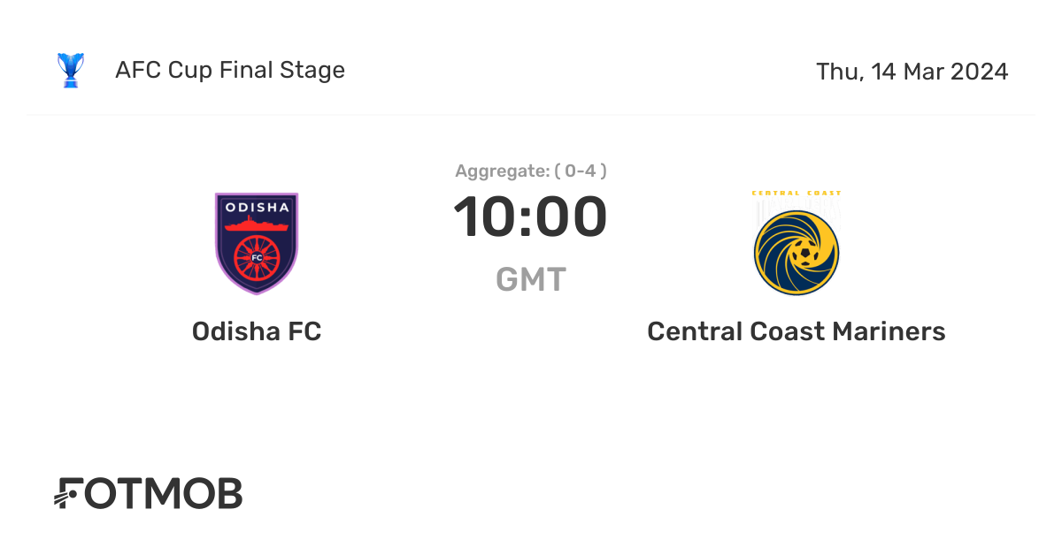 Odisha FC vs Central Coast Mariners live score, predicted lineups and H2H stats