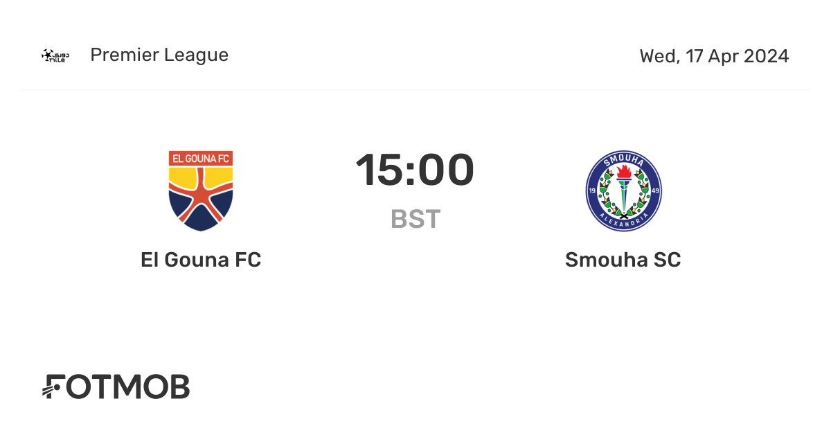 El Gouna FC vs Smouha SC marcador en vivo, alineaciones previstas y