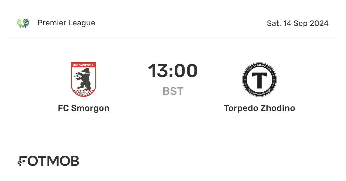 Futbol en vivo: Torpedo-BelAZ Zhodino vs Gorodeya, Liga de Bielorrusia