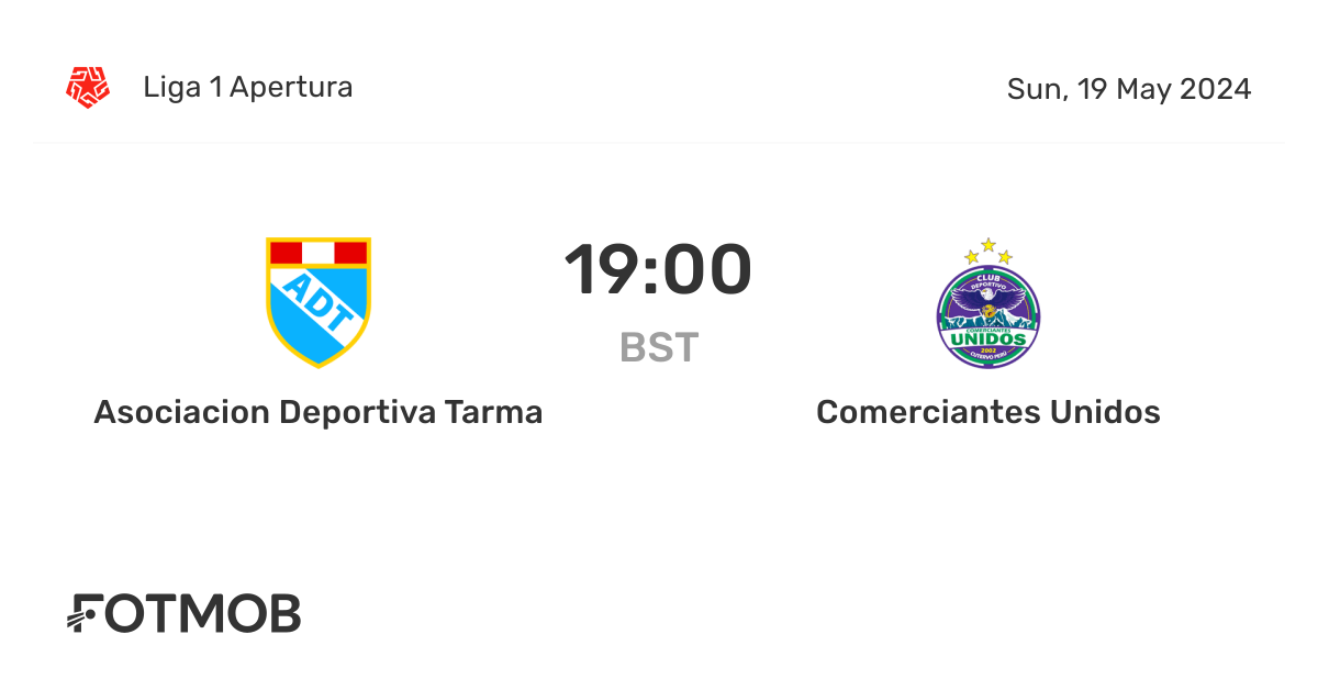Asociacion Deportiva Tarma vs Comerciantes Unidos - live score ...