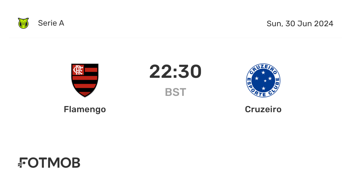 Flamengo vs Cruzeiro live score, predicted lineups and H2H stats