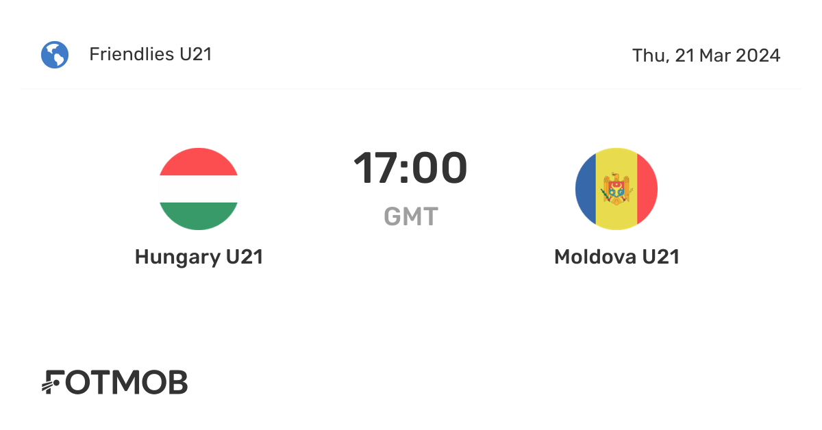 Hungary U21 vs Moldova U21 live score, predicted lineups and H2H stats