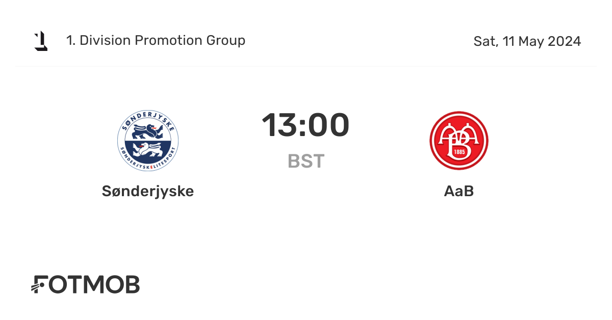 Sønderjyske vs live score, predicted lineups and H2H stats