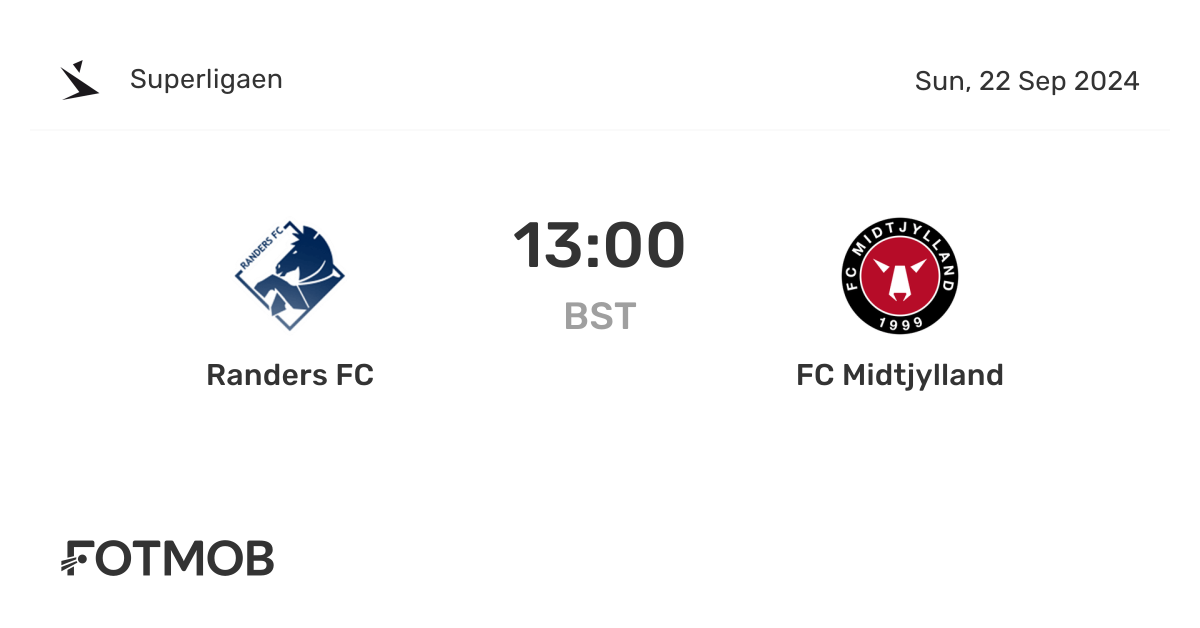 Randers FC x FC Midtjylland - placar ao vivo, escalações prováveis e ...