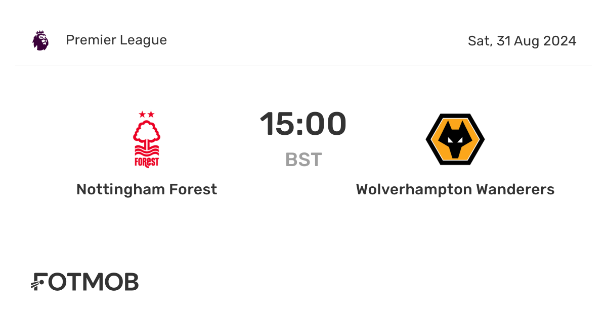 Nottingham Forest vs Wolverhampton Wanderers live score, predicted