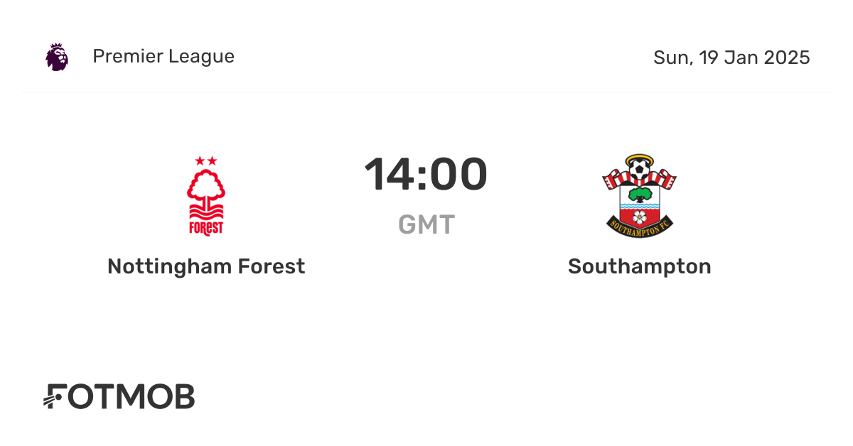 Nottm Forest vs Southampton - live score, predicted lineups and H2H stats