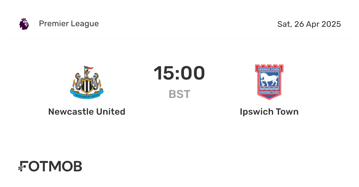 Newcastle United vs Ipswich Town - marcador en vivo, alineaciones ...