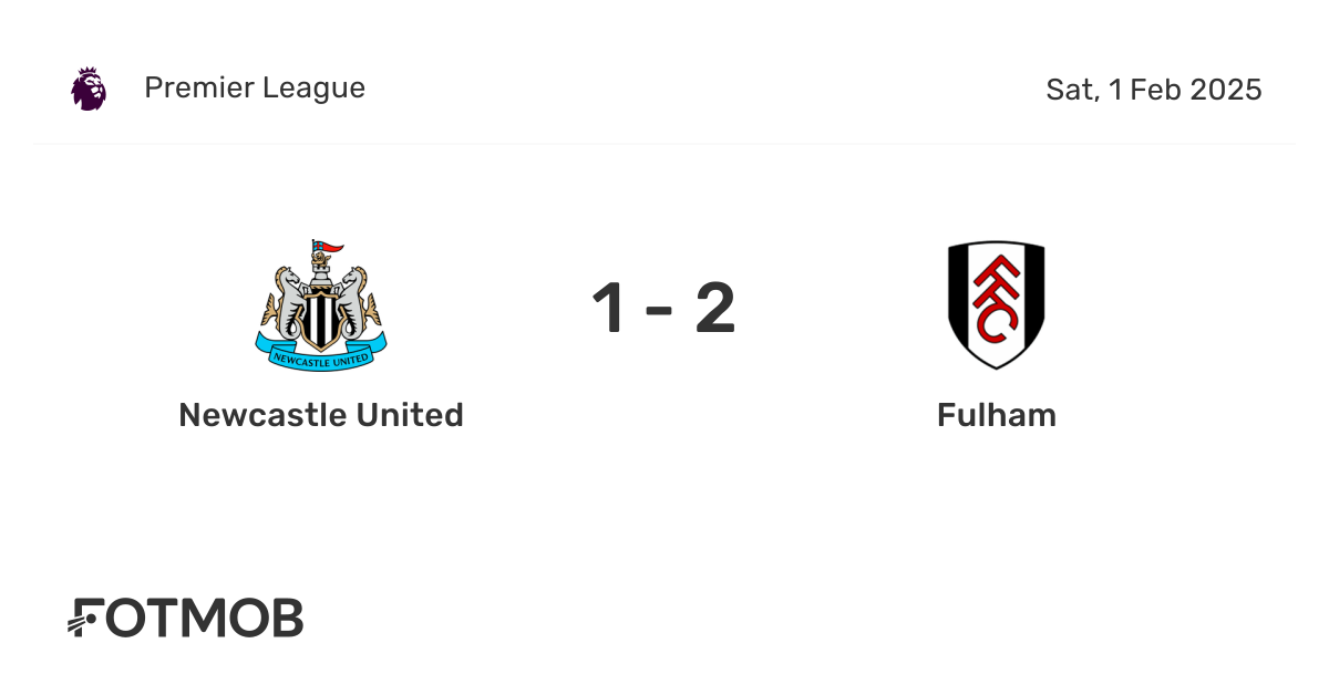 Newcastle United vs Fulham - live score, predicted lineups and H2H stats