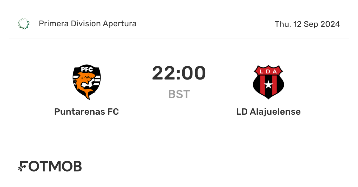 Puntarenas FC x LD Alajuelense - placar ao vivo, escalações prováveis e ...