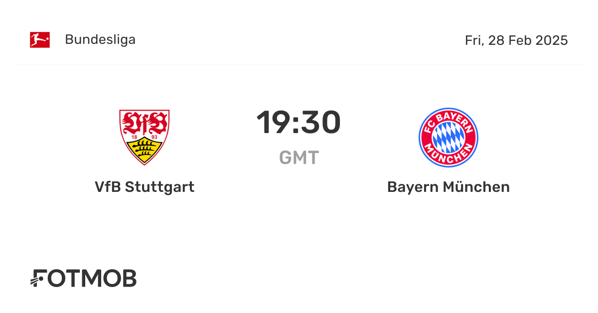 VfB Stuttgart vs Bayern München - skor langsung, susunan pemain ...