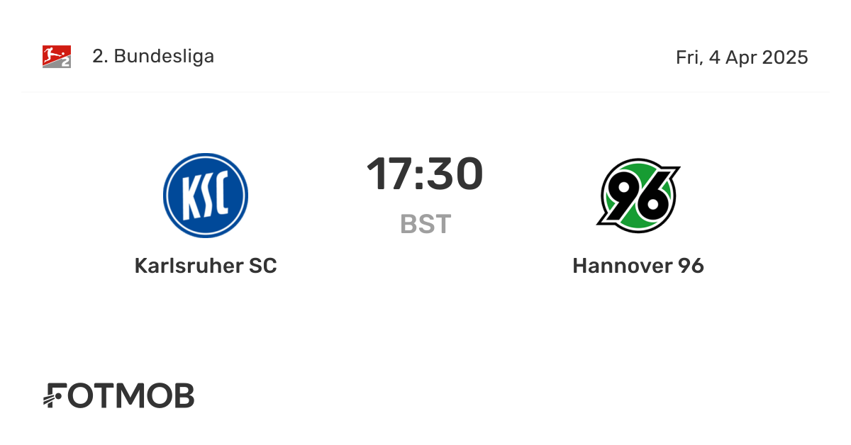 Karlsruher SC vs Hannover 96 - marcador en vivo, alineaciones previstas ...