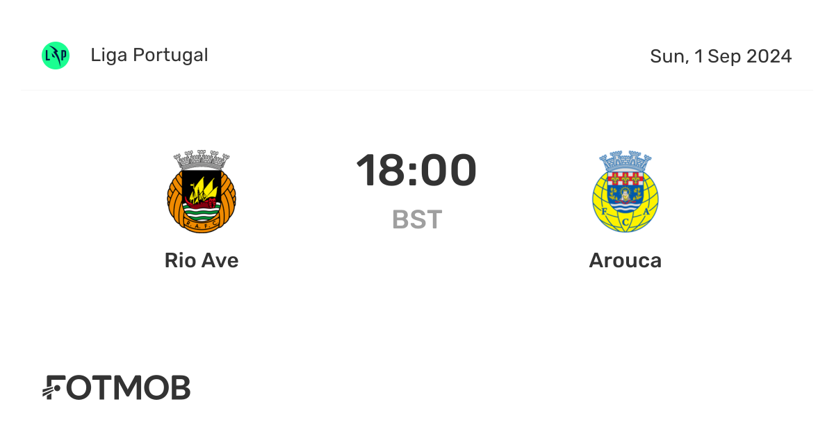 Rio Ave vs Arouca - resultado ao vivo, equipas iniciais prováveis e ...