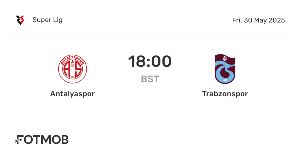 Antalyaspor vs Trabzonspor - marcador en vivo, alineaciones previstas y ...