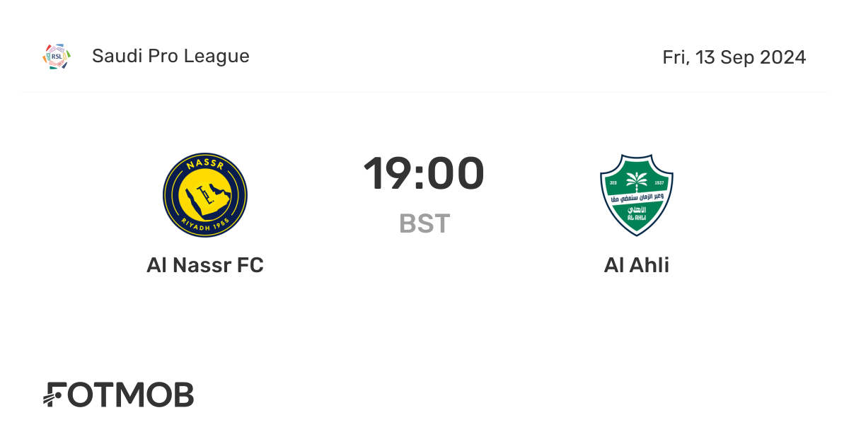 Al Nassr FC vs Al Ahli - resultado ao vivo, equipas iniciais prováveis ...