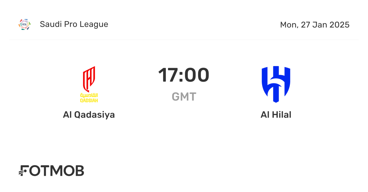 Al Qadasiya x Al Hilal - placar ao vivo, escalações prováveis e ...
