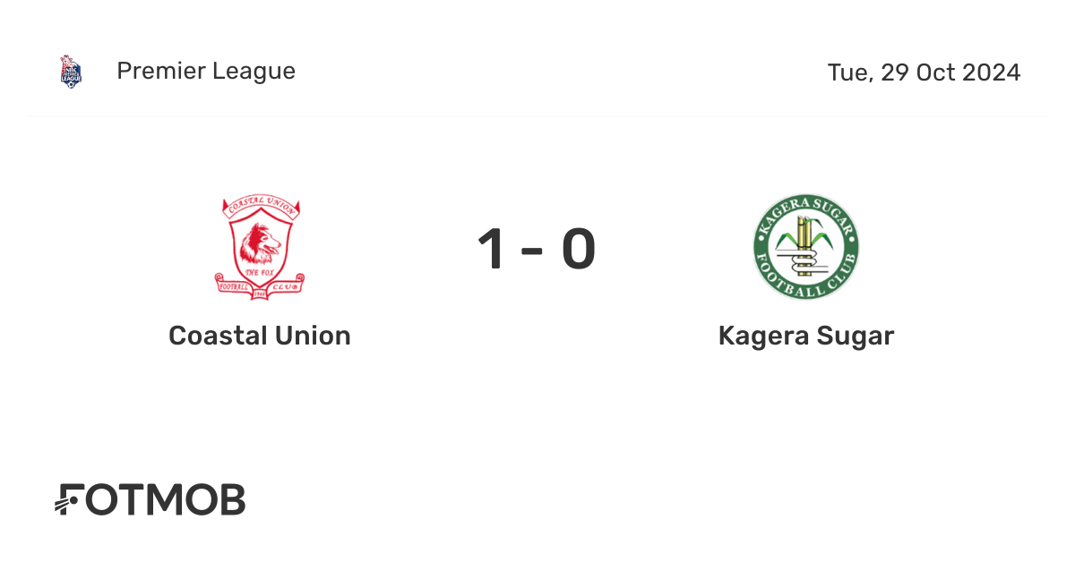 Coastal Union vs Kagera Sugar - live score, predicted lineups and H2H stats