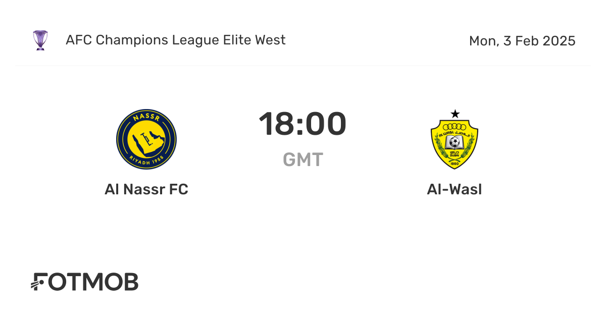 Al Nassr FC x Al-Wasl - placar ao vivo, escalações prováveis e ...