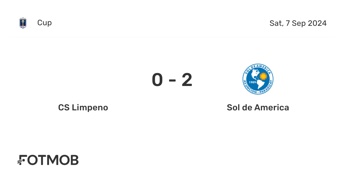 CS Limpeno vs Sol de America - live score, predicted lineups and H2H stats