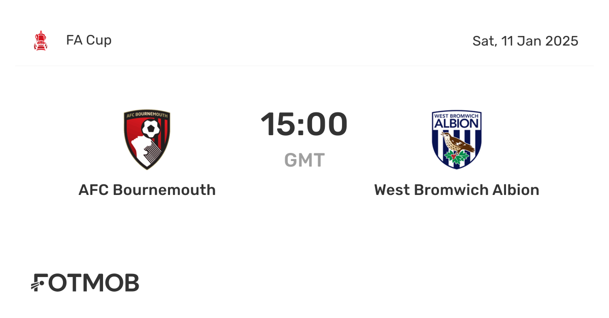 AFC Bournemouth vs West Bromwich Albion - live score, predicted lineups ...