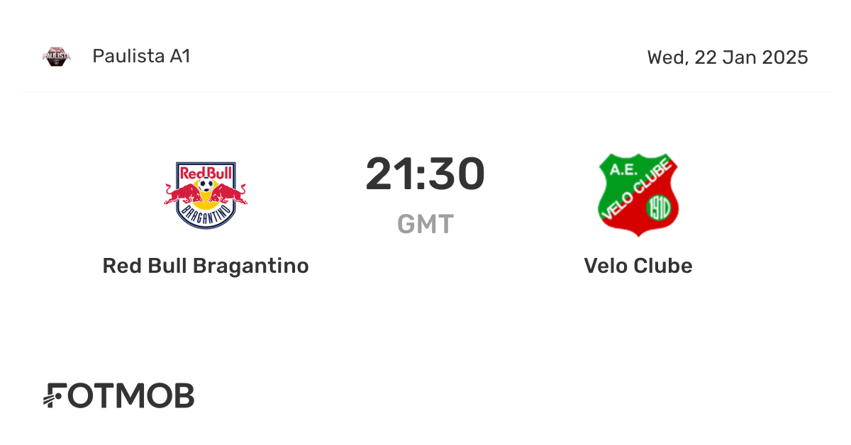 Red Bull Bragantino vs Velo Clube - live score, predicted lineups and ...