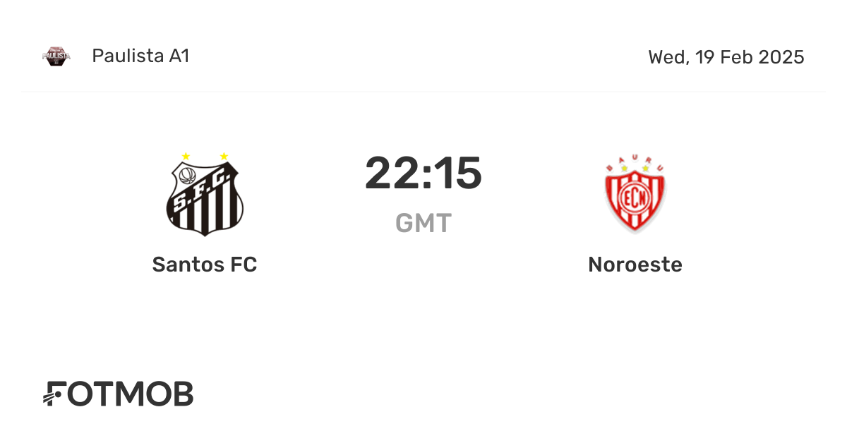 Santos FC x Noroeste - placar ao vivo, escalações prováveis e ...