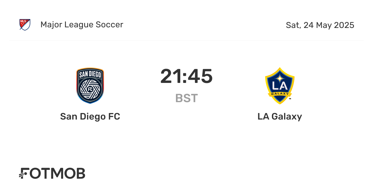 San Diego FC vs LA Galaxy - live score, forventede startopstillinger og
