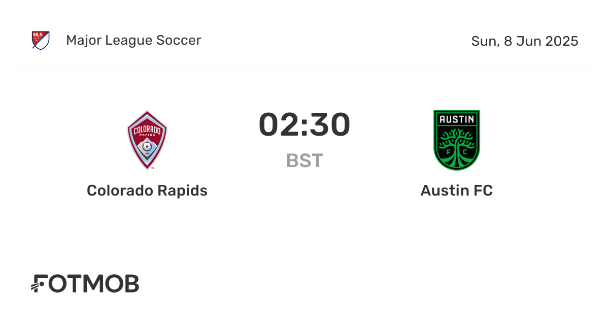 Colorado Rapids vs Austin FC - live score, predicted lineups and H2H stats