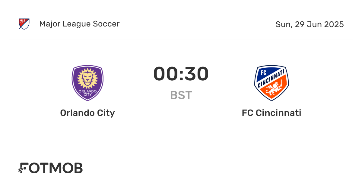 Orlando City vs FC Cincinnati - marcador en vivo, alineaciones ...
