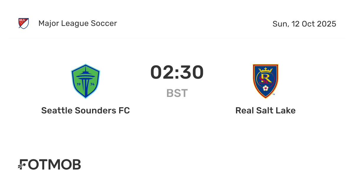 Seattle Sounders FC vs Real Salt Lake - live score, predicted lineups ...