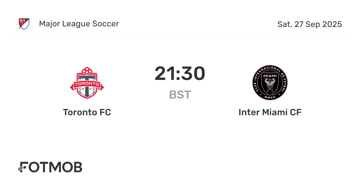 Toronto FC vs Inter Miami CF - live score, predicted lineups and ...