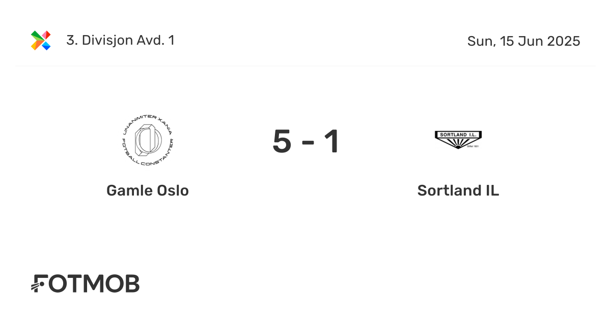 Gamle Oslo vs Sortland IL - marcador en vivo, alineaciones previstas y ...