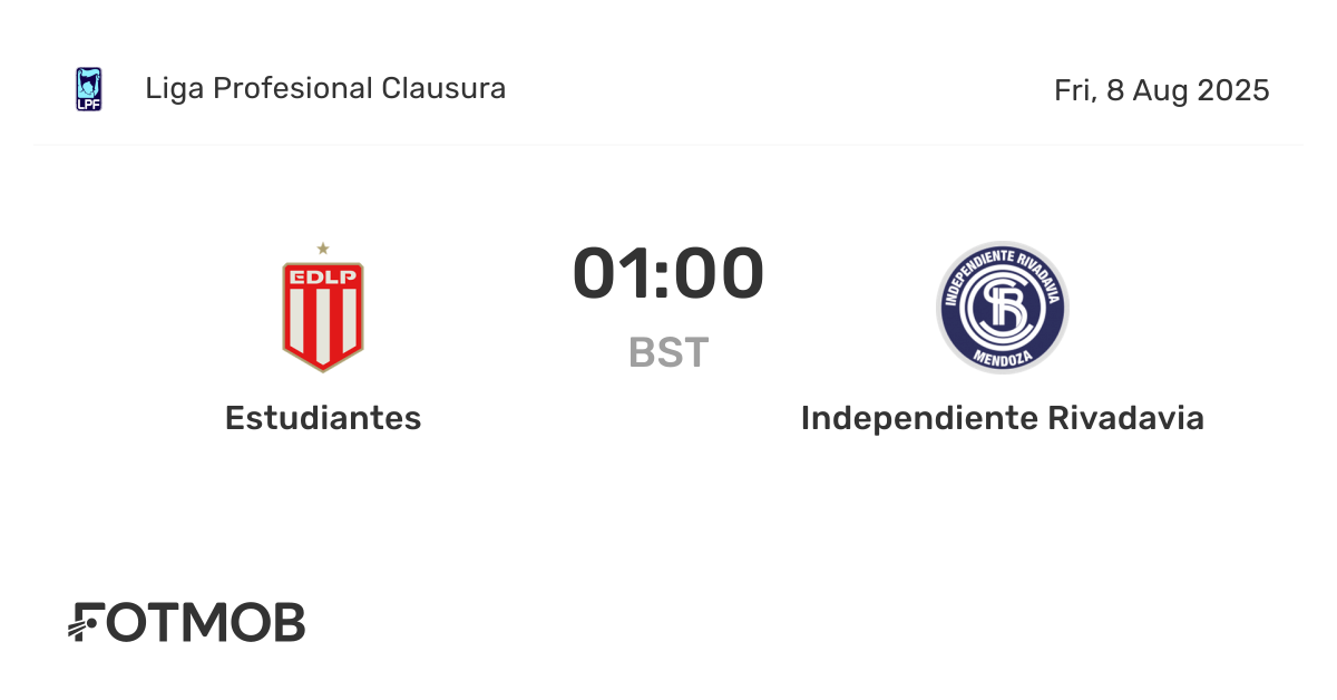Estudiantes vs Independiente Rivadavia - live score, predicted lineups ...