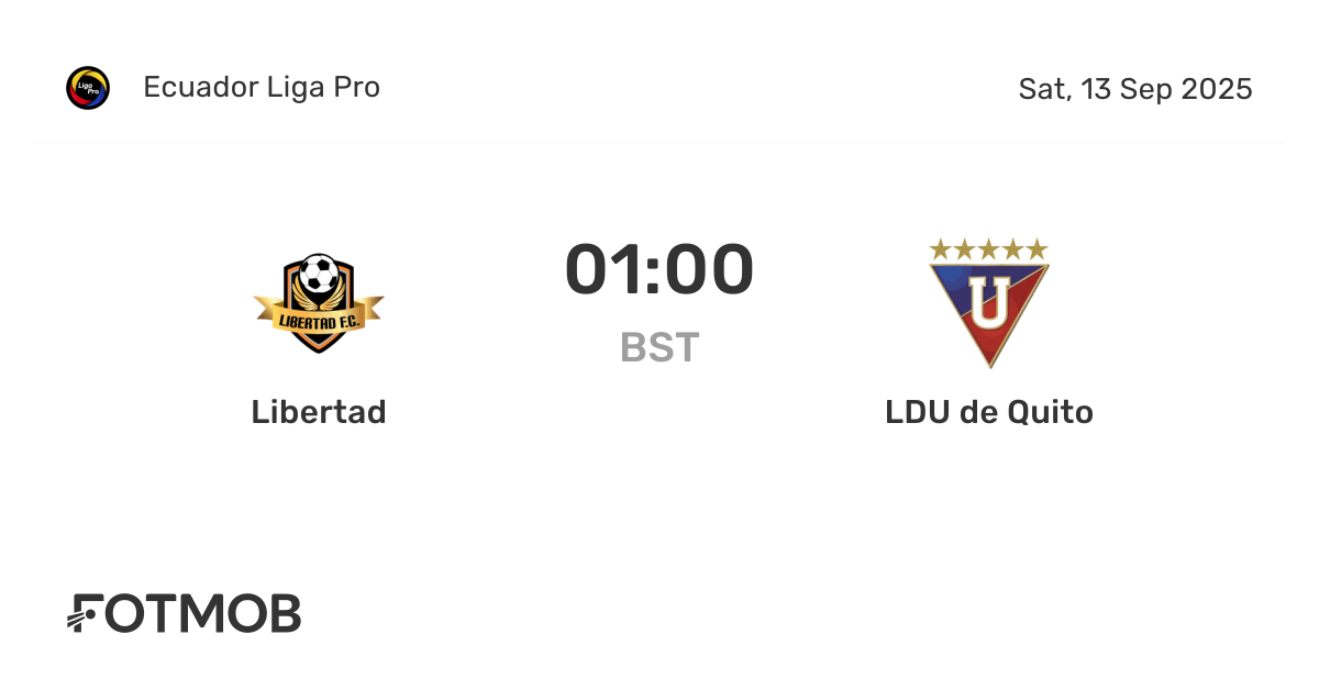 Libertad vs LDU de Quito - marcador en vivo, alineaciones previstas y ...