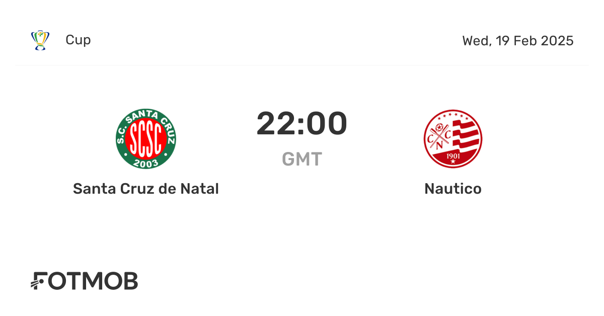 Santa Cruz de Natal vs Nautico - live score, predicted lineups and H2H ...