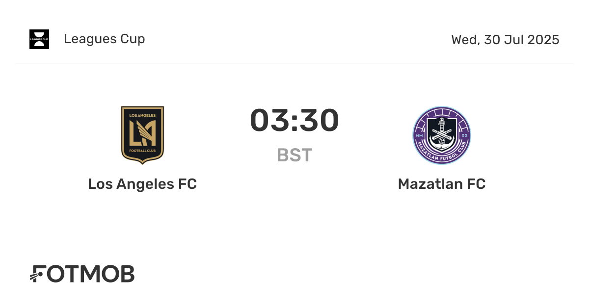 LAFC vs Mazatlán - marcador en vivo, alineaciones previstas y ...