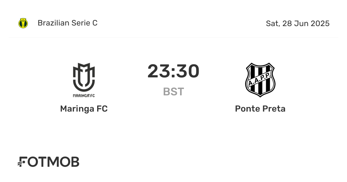 Maringá vs Ponte Preta - marcador en vivo, alineaciones previstas y ...