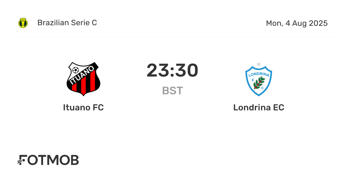 Ituano vs Londrina - live score, predicted lineups and H2H stats
