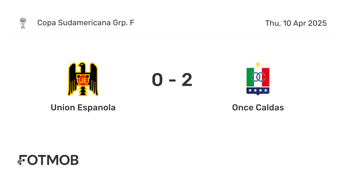 Union Espanola vs Once Caldas - live score, predicted lineups and H2H stats