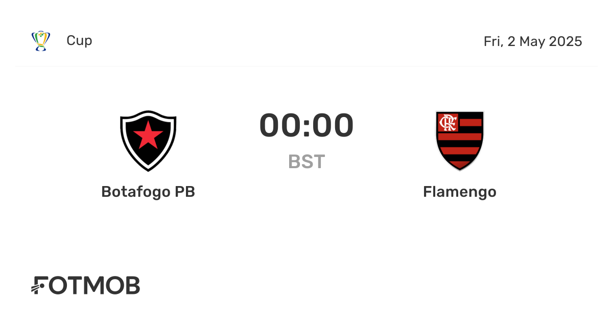 Botafogo PB x Flamengo - placar ao vivo, escalações prováveis e ...