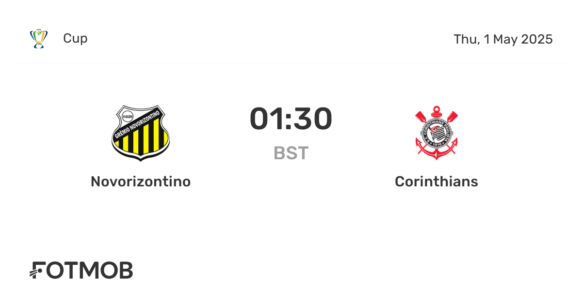 Novorizontino vs Corinthians - skor langsung, susunan pemain prediksi ...